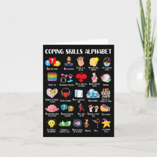 Coping Skills Alphabet Geestelijke Gezondheidsvoor Kaart