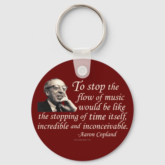 Copland on Music Sleutelhanger (Voorkant)