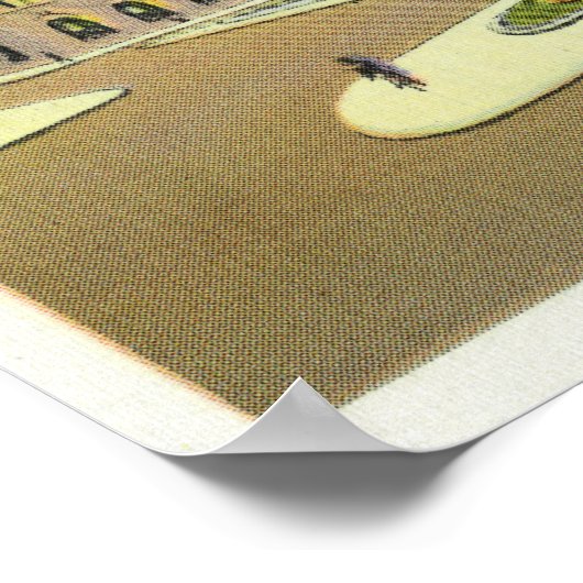 Copley Plaza en Square Uitzicht van het publiek Poster (Hoek)