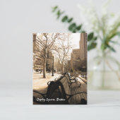 Copley Square Benches Briefkaart (Staand voorkant)