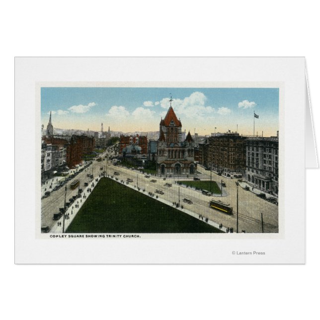 Copley Square Uitzicht of Trinity Church (Voorkant Horizontaal)