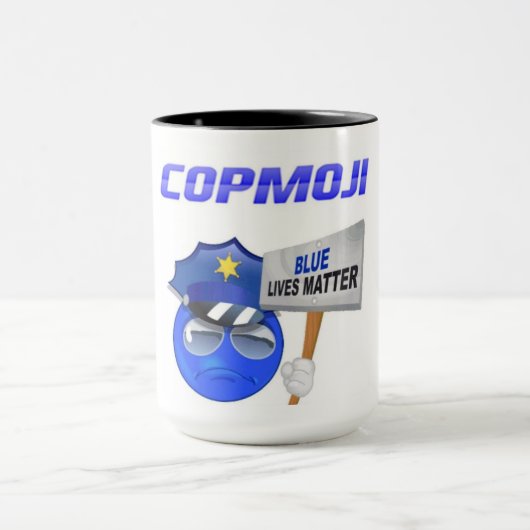 CopMoji - Blue Lives Matter Mok (Midden)