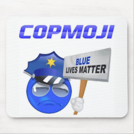 CopMoji - Blue Lives Matter Muismat
