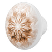 Copper 3D Shiny Mandala Keramische Knop (Rechts)