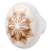 Copper 3D Shiny Mandala Keramische Knop (Rechts)