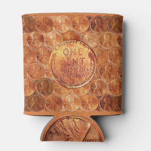 Copper Abraham Lincoln penny, 1943, 1 cent, 1919 Blikjeskoeler (Achterkant)