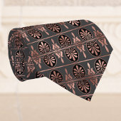 Copper and Black Art Deco Look Elegant Stropdas