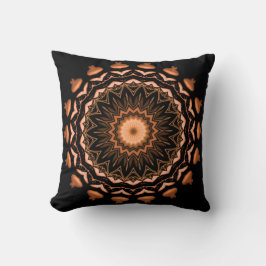 Copper and Black Mandala Pattern 1 Kussen
