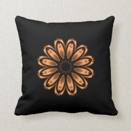 Copper and Black Mandala Pattern 3 Kussen