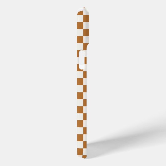 Copper and eggshell checkerboard pattern Case-Mate iPhone case (Achterkant / Rechts)
