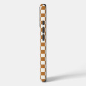 Copper and eggshell checkerboard pattern Case-Mate iPhone case (Achterkant / Links)
