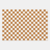 Copper and eggshell checkerboard pattern inpakpapier vel (Voorkant)