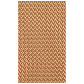 Copper and Peach Dahlia Gold Art Deco Tablecloth Tafelkleed (Voorkant)