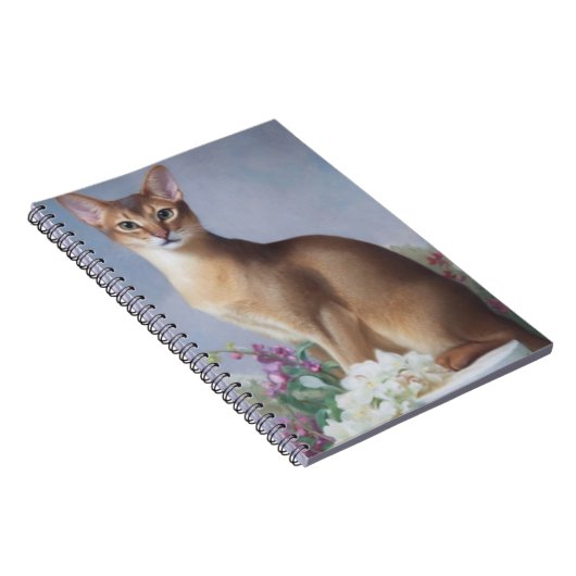 Copper Beauty – Abyssinian Cat Notebook Notitieboek (Rechterzijde)