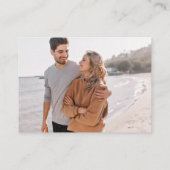 Copper Black Gothic Wedding QR Code RSVP online Informatiekaartje (Achterkant)