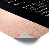 Copper Black Pricelist Salon Poster (Hoek)