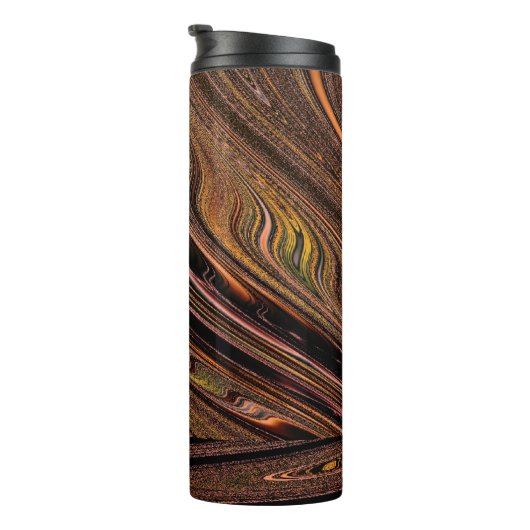 Copper Blush Agate Thermosbeker (Geroteerd rechts)