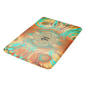 Copper Bronze en Aqua Bath Mat (Gekanteld)
