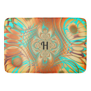 Copper Bronze en Aqua Bath Mat