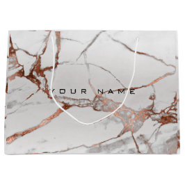 Copper Bronze Marble Metallic Gift Gray Silver Lux Groot Cadeauzakje