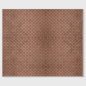 Copper Brown Diamond Bord Cadeaupapier (Vlak)