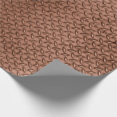 Copper Brown Diamond Bord Cadeaupapier (Hoek)