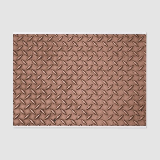 Copper Brown Diamond Bord Tissuepapier (Voorkant)