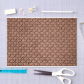 Copper Brown Diamond Bord Tissuepapier (Craft)
