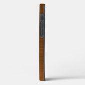 Copper Brown Metallic Monogram Hoesje-Mate iPhone  Case-Mate iPhone Case (Achterkant / Links)