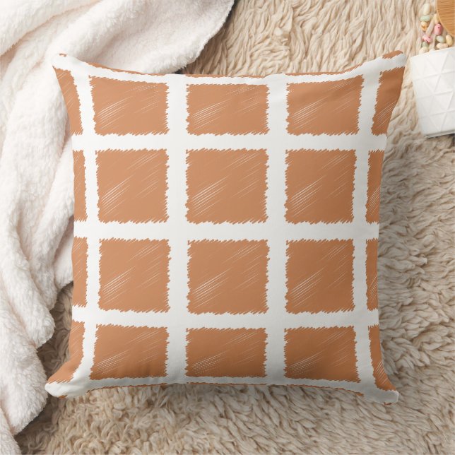 Copper Brown Sketch Sierkussen (Deken)