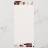 Copper Burgundy Wildflower | Beleistoorndiner Menu (Achterkant)