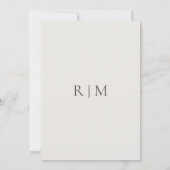 Copper Burgundy Wildflower | Van oudsher beige Kaart (Achterkant)