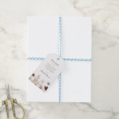 Copper Burgundy Wildflower Wedding Welcome Cadeaulabel (Met Touw)