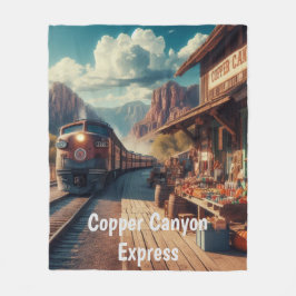 Copper Canyon Express Fleece Deken