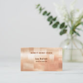 Copper Checkerboard Design Visitekaartje (Staand voorkant)
