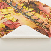 Copper Cherokee Sherpa Deken (3/4)