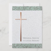 Copper Cross Stone 2 Uitvaart Aankondiging (Voorkant)