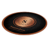 Copper Detailed Personalized Kitchen Cutting Board Snijplank (Hoek)