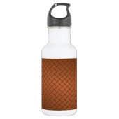 Copper Diamondplate Let Pattern Waterfles (Voorkant)