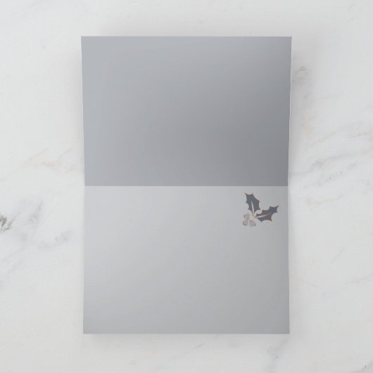 Copper Dusty Blue is het seizoen kalligrafie Kaart (Binnen)