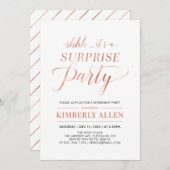 Copper | Eenvoudig modern Enterprise Retirement Pa Kaart (Voorkant / Achterkant)