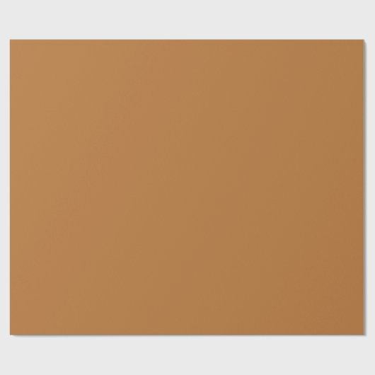 Copper Festive Christmas Solid Color  Cadeaupapier (Vlak)