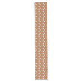 Copper Floral Runner Pastel Boho Dining Style Lange Tafelloper (Voorkant)