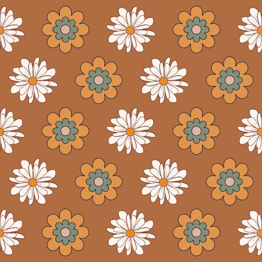 Copper Floral Tablecloth Pastel Boho Dining Style Tafelkleed