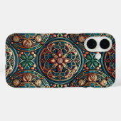 Copper Flower iPhone 16 hoes (Achterkant (horizontaal))
