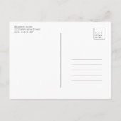 Copper Geometric Burgundy Blue Vrijgezellenfeest Aankondigingskaart (Achterkant)