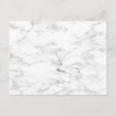 Copper Geometric Marble Burgundy Briefkaart Weddin (Achterkant)