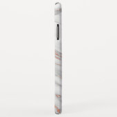 Copper | Girly Roos Gold & White Monomgram Case-Mate iPhone Case (Achterkant/rechts)