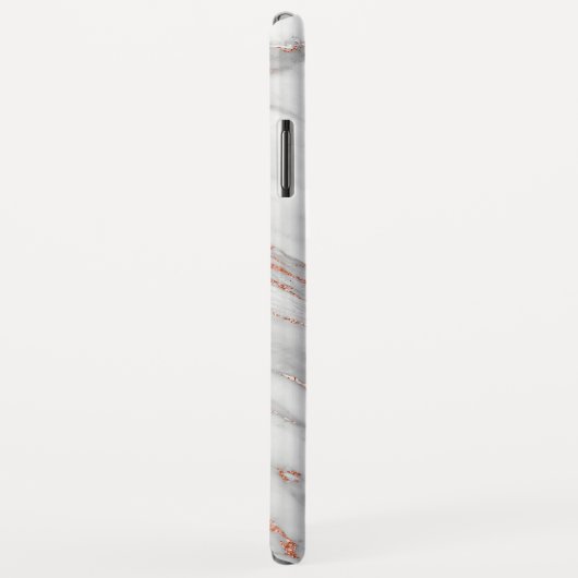 Copper | Girly Roos Gold & White Monomgram Case-Mate iPhone Case (Achterkant/rechts)