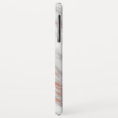 Copper | Girly Roos Gold & White Monomgram Case-Mate iPhone Case (Achterkant/links)